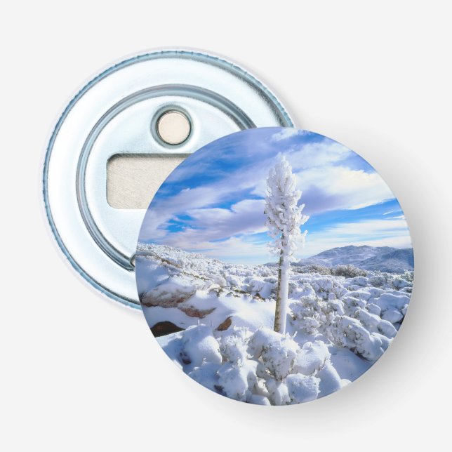 Abrebotellas Una yucca cubierta de nieve (Anverso)