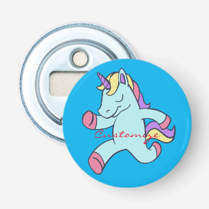 Abrebotellas Unicornio azul que corre Thunder_Cove