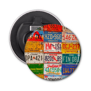 Abrebotellas United States License Plates Art America