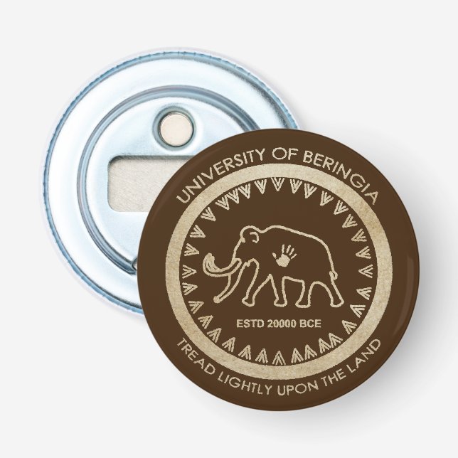 Abrebotellas Universidad de Beringia Mammoth (Anverso)