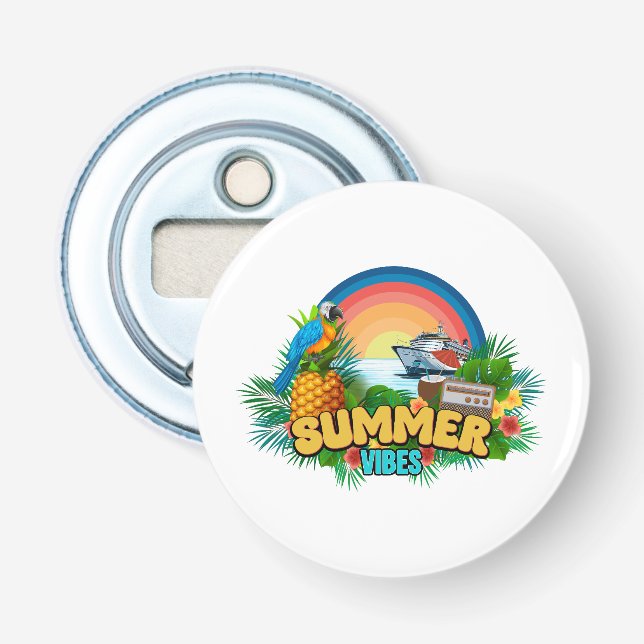 Abrebotellas Vacaciones de Verano con Buen Ambiente (Anverso)
