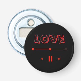 Abrebotellas Valentine's Romantic  Badge— Cute Love Pin Button