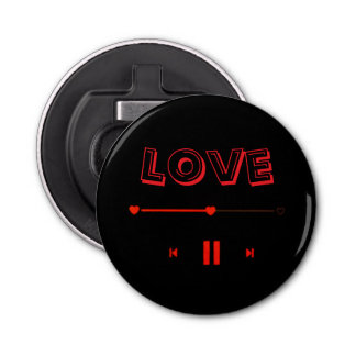 Abrebotellas Valentine's Romantic Badge— Cute Love Pin Button