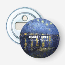 Abrebotellas Van Gogh Starry Night Painting Añadir tu nombre