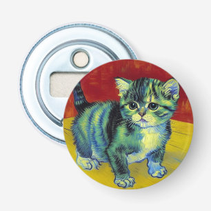 Abrebotellas Van Gogh Tabby Cat