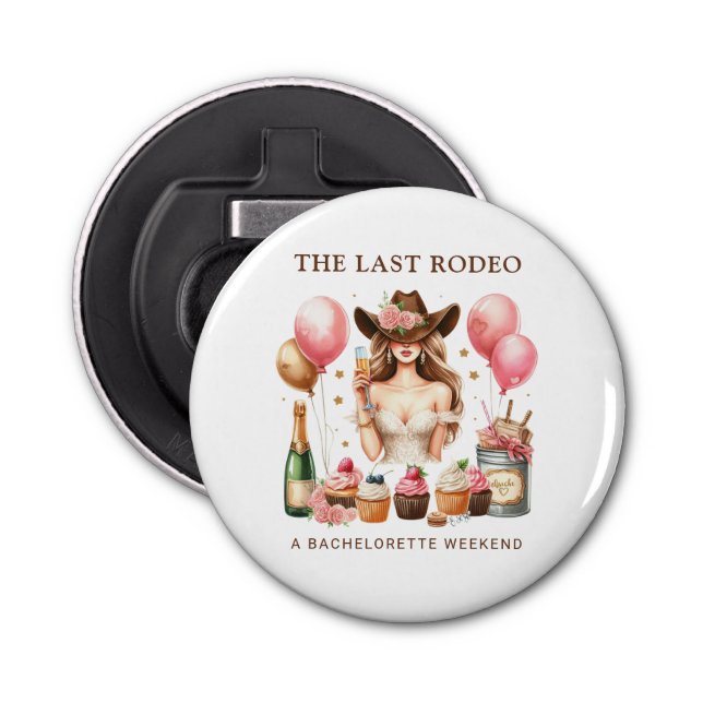 Abrebotellas Vaquera Rodeo Western (Anverso)