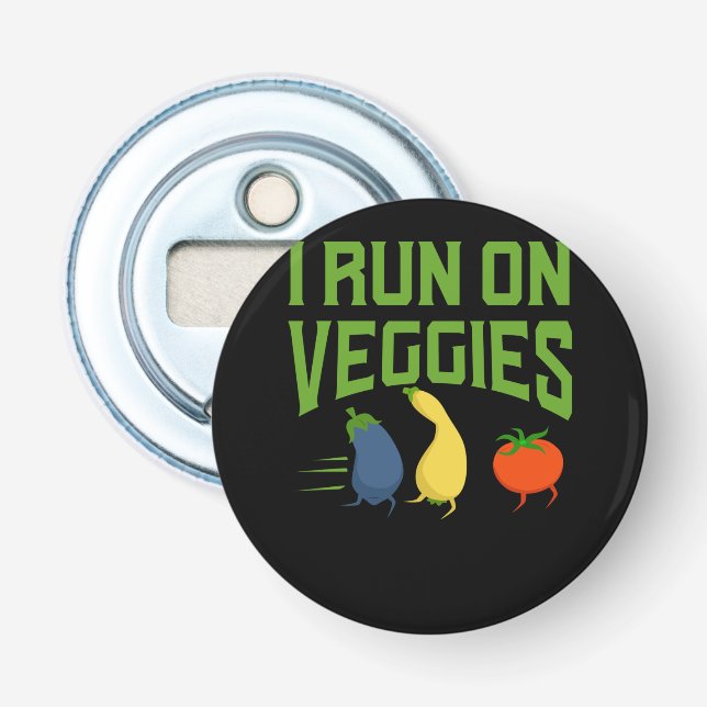 Abrebotellas Vegano - Corro Con Verduras (Anverso)