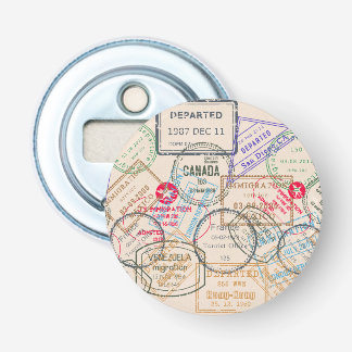 Abrebotellas Viajes de sellos de pasaporte