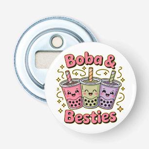 Abrebotellas Vibes BOBA & Besties - Perfecto para los amantes d