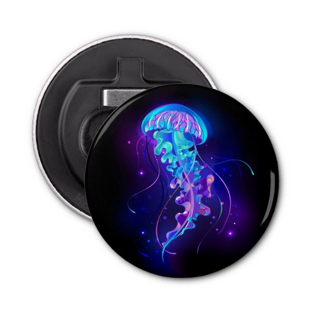 Abrebotellas Vibrante color Glustre medusas (Anverso)