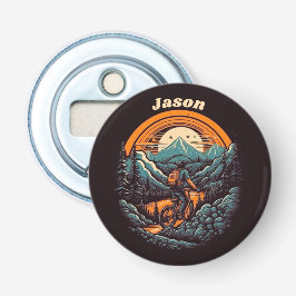 Abrebotellas Vida en bicicleta, personalizable retro