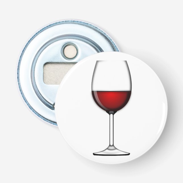 ABREBOTELLAS VIDRIO DE VINO ROJO (Anverso)