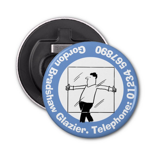 Abrebotellas Vidrio y acristalamiento de ventanas para el vidri (Anverso)