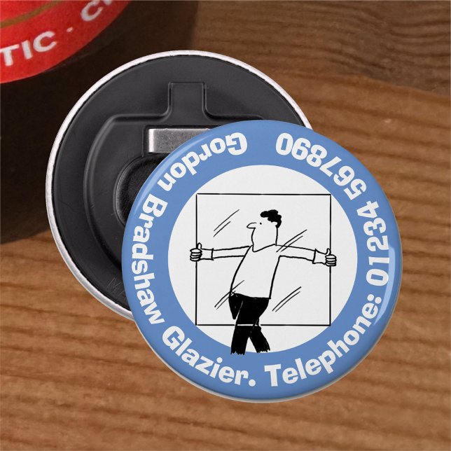 Abrebotellas Vidrio y cristal de Windows para el cristal. (Subido por el creador)