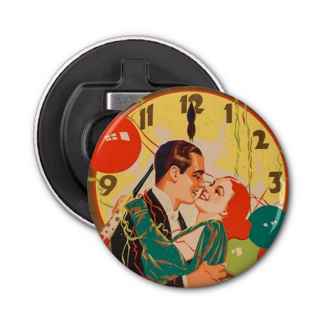 Abrebotellas Vieja pareja de Año Nuevo (Anverso)