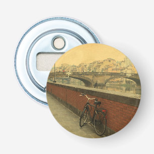 Abrebotellas Viejo puente en Florencia, Italia. Foto de época