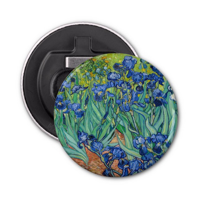 Abrebotellas Vincent Van Gogh - Irises (Anverso)