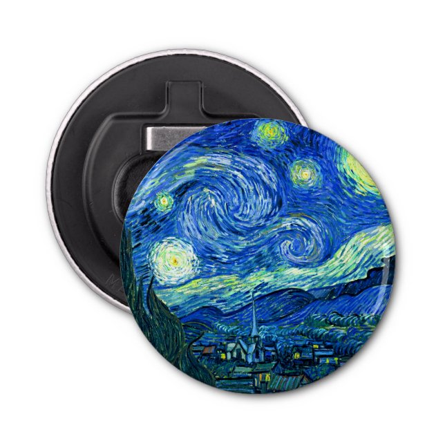 Abrebotellas vincent van gogh starry night (Anverso)