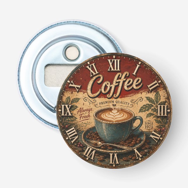 Abrebotellas Vintage Coffee  (Anverso)