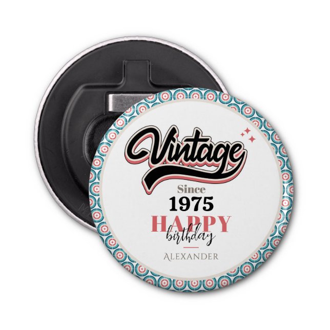 Abrebotellas Vintage desde 1975 (Anverso)