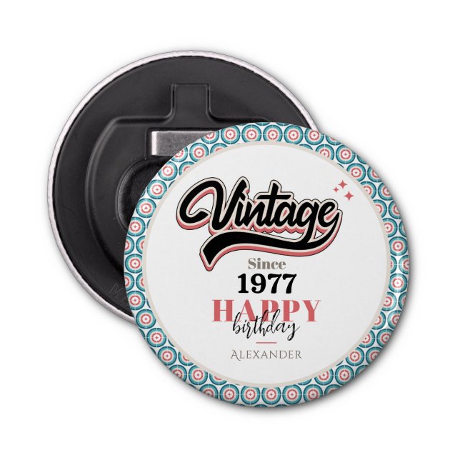 Abrebotellas Vintage desde 1977 (Anverso)