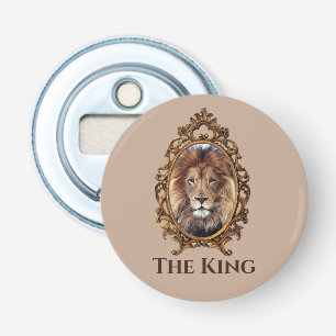 Abrebotellas Vintage Elegante León Marrón King Retro Dads