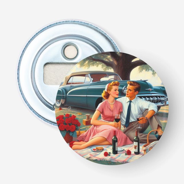Abrebotellas Vintage picnic (Anverso)
