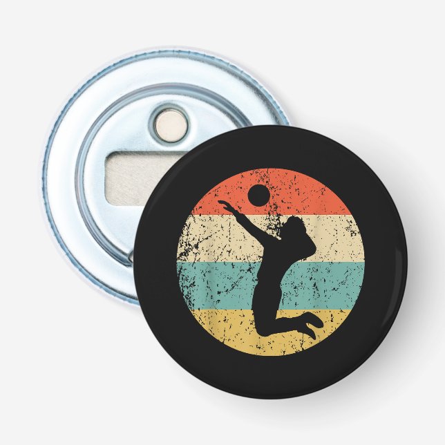 Abrebotellas Vintage Retro Volleyball (Anverso)