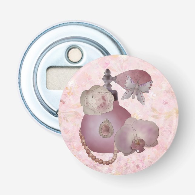 Abrebotellas Vintager Parfüm-Button (Anverso)
