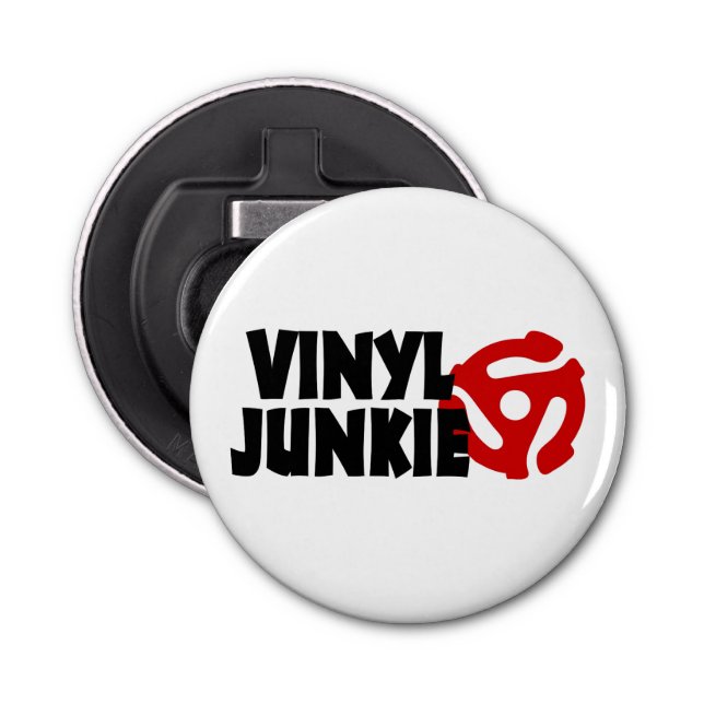Abrebotellas Vinyl Junkie (Anverso)