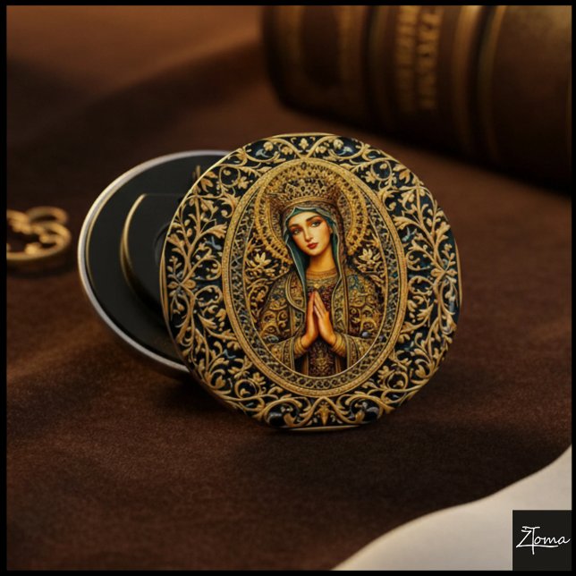 Abrebotellas Virgen María Reverencia Dorada (Subido por el creador)