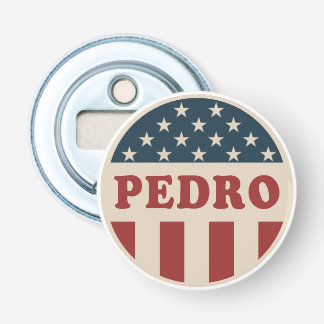 Abrebotellas Vota por Pedro Botón Clásico Retro Americano para