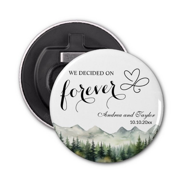 Abrebotellas We decided on Forever Elegant Wedding favor (Anverso)