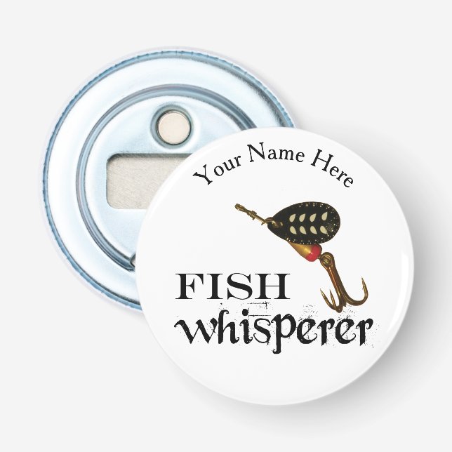Abrebotellas Whisperer de pescado personalizado (Anverso)