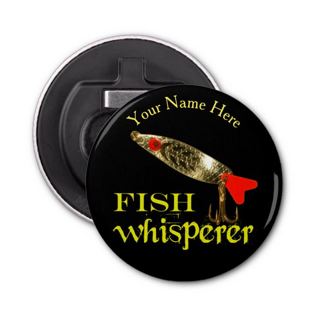 Abrebotellas Whisperer de pescado personalizado (Anverso)