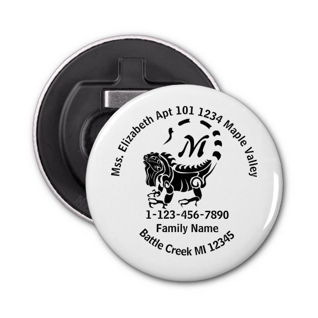 Abrebotellas Wild Iguana Lost Family (Anverso)