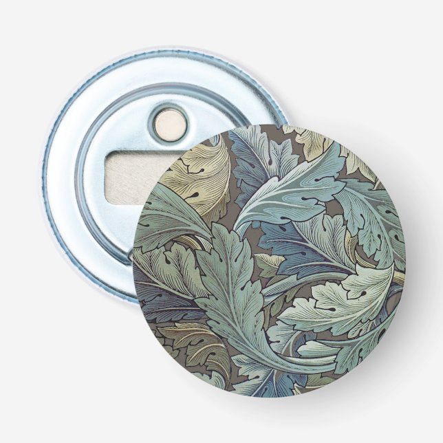 Abrebotellas William Morris Acanthus Sage Flor Floral Botánica (Anverso)