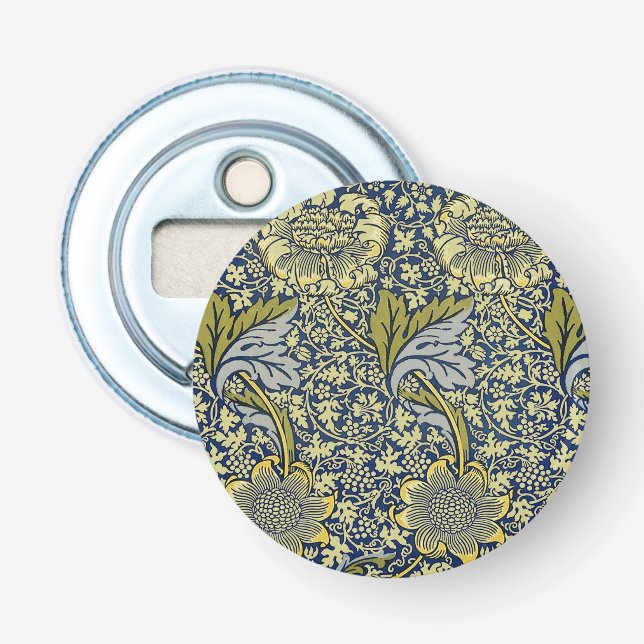 Abrebotellas William Morris Kennet Floral Wallpaper Blue (Anverso)