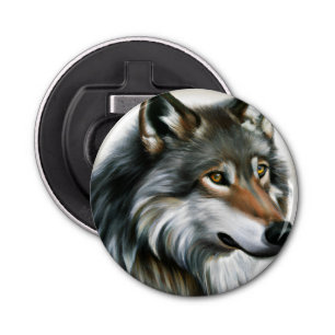 Abrebotellas Wolf Painting