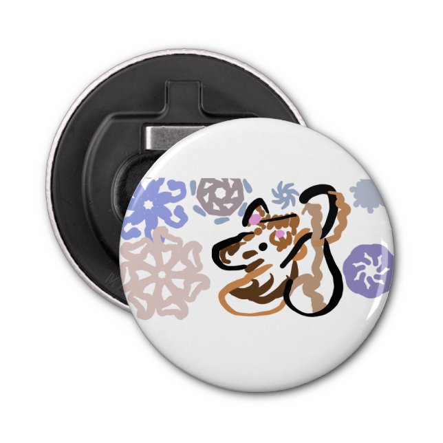 Abrebotellas Wolf winter love (Anverso)