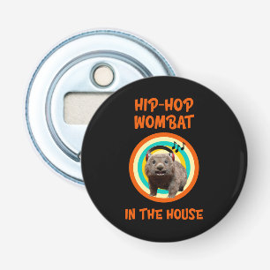 Abrebotellas Wombat divertido de Hip-hop en la casa
