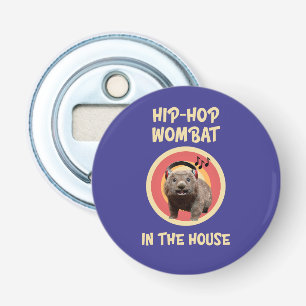 Abrebotellas Wombat divertido de Hip-hop en la casa