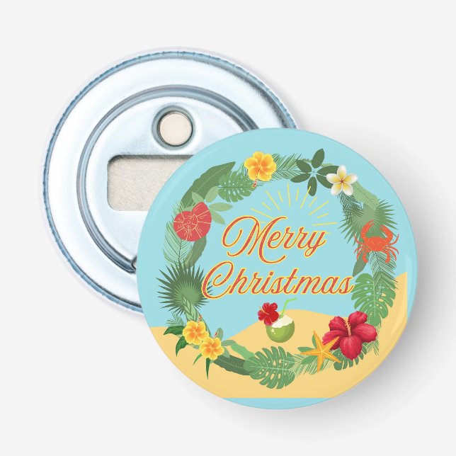 Abrebotellas Wreath, Navidades tropicales (Anverso)