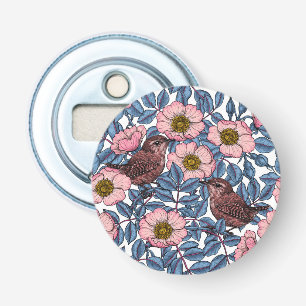 Abrebotellas Wrens en los rosas