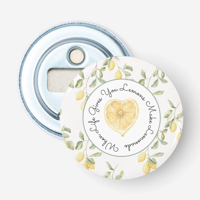 Abrebotellas Yellow Lemons Fruit Lemonade (Anverso)