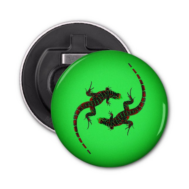 Abrebotellas Yin Yang Lizards (Anverso)