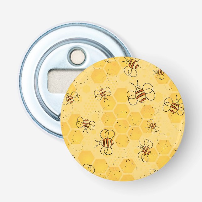 Abrebotellas Zumbido de abeja Abejas miel Lindas  (Anverso)