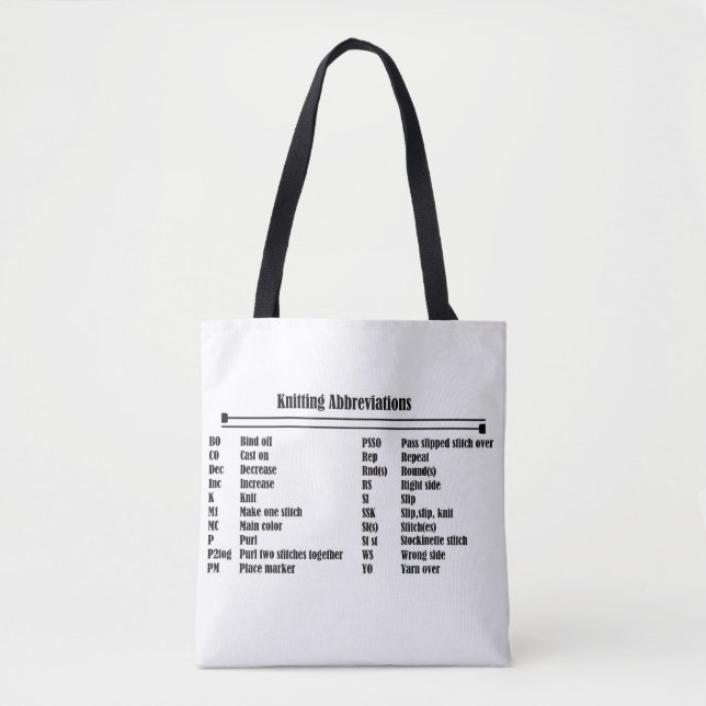 Abreviaturas de punto de la bolsa de puntas (Anverso)