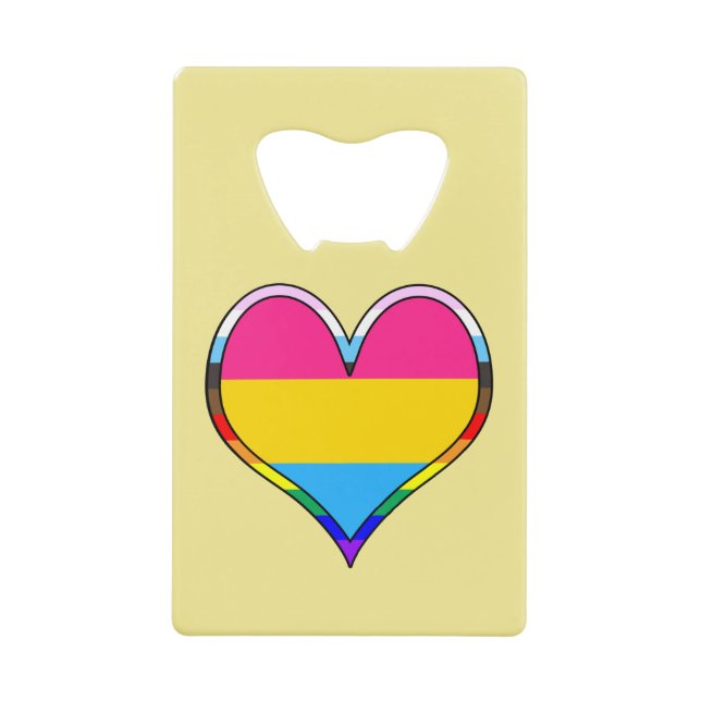 Abridor de botella de tarjeta de crédito Pan Pride (Anverso)