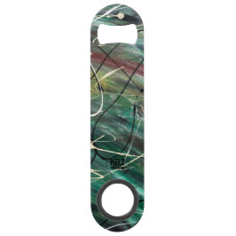 Abridor de botellas de acero inoxidable blanco mar